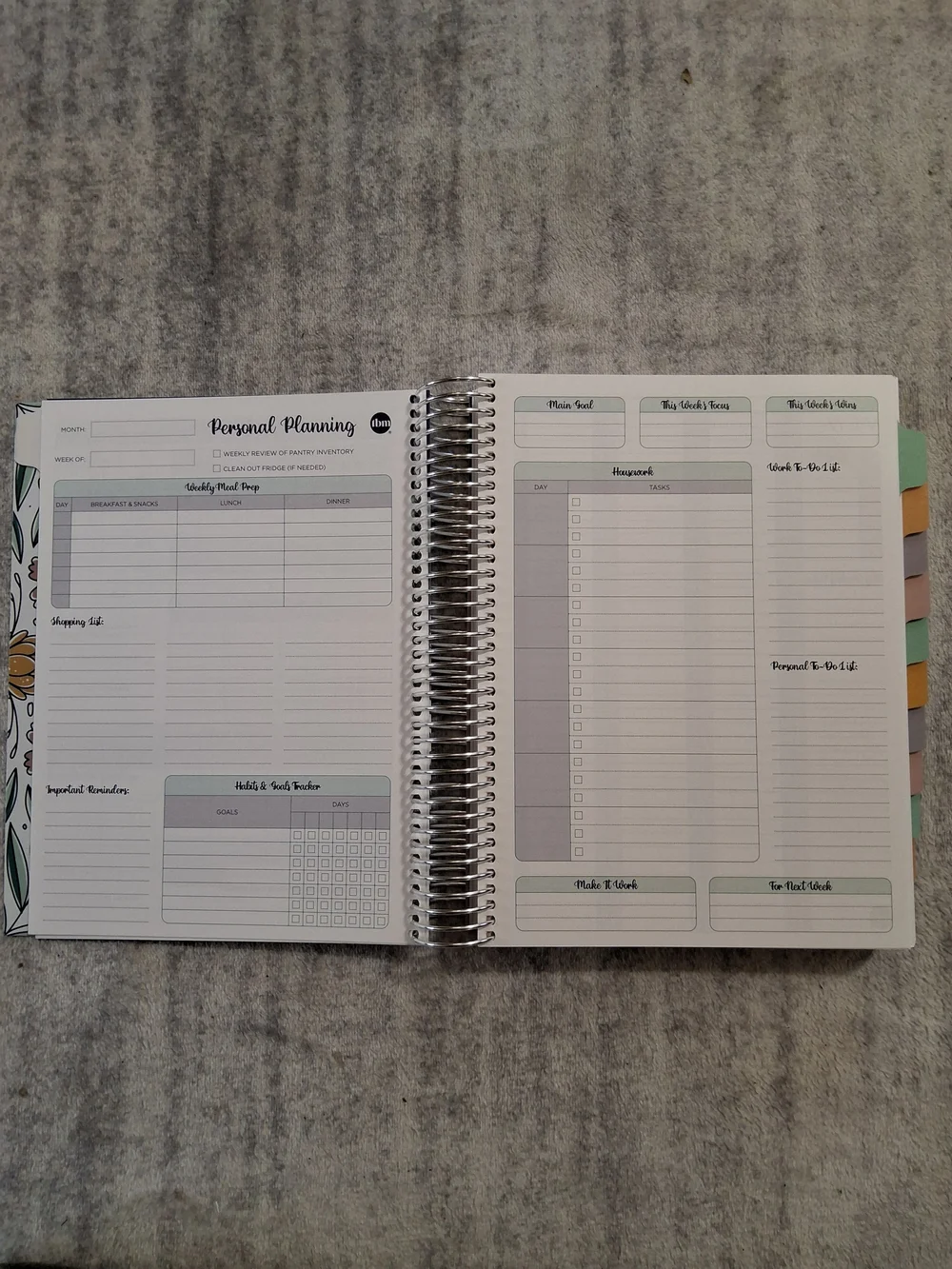 FULL SIZE Live Rich Planner - Happy Floral UNDATED The Budget Mom NWT
